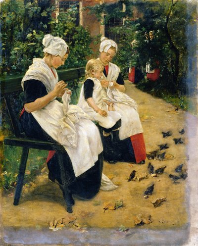 Amsterdam Orphans in the Garden, 1885 by Max Liebermann